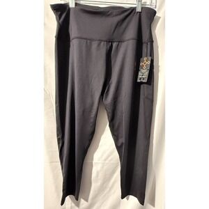 Tommie Copper Lower Back Support Capri Leggings Womens 2XL Black Compression NWT